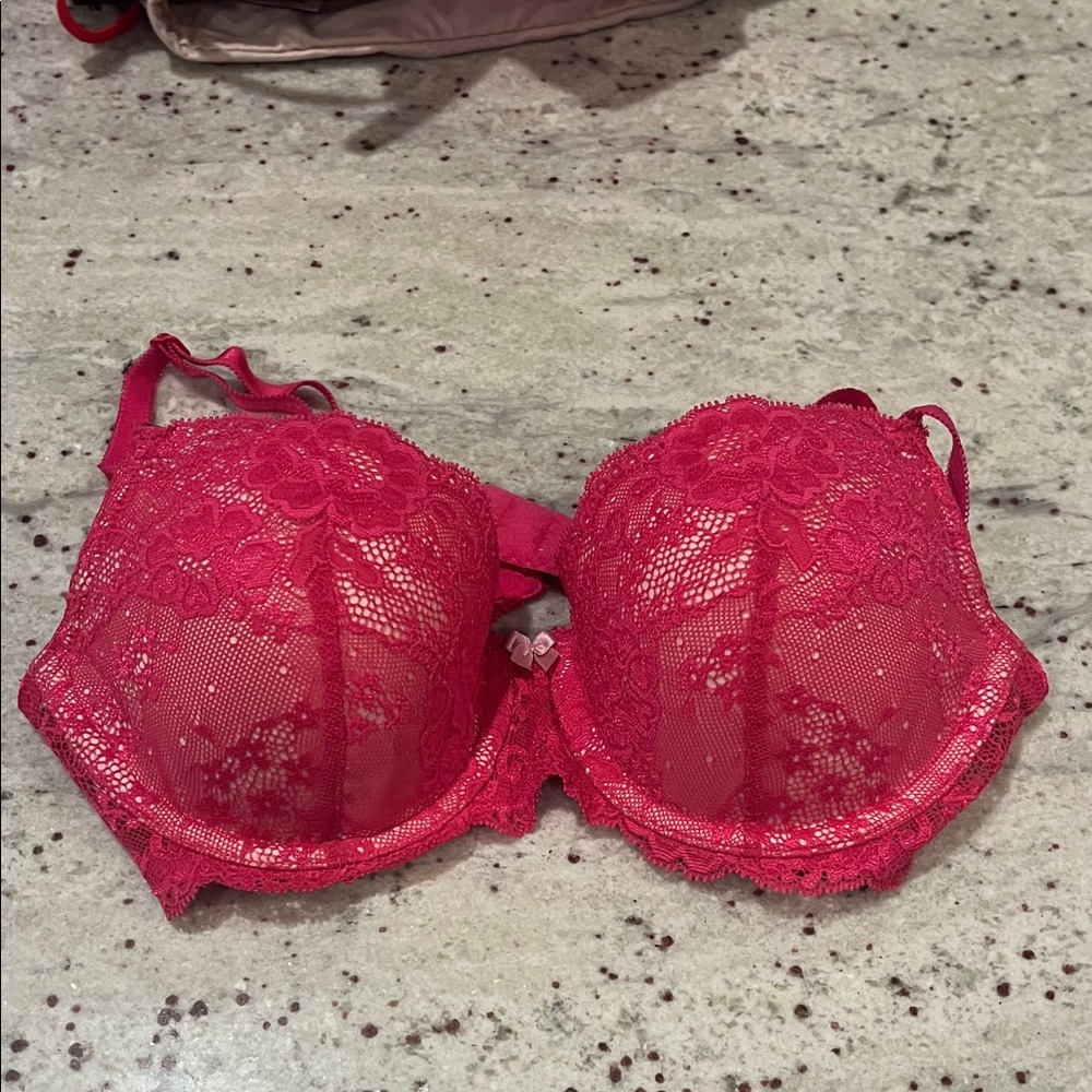 Victoria's Secret Red Lace Bra worn once